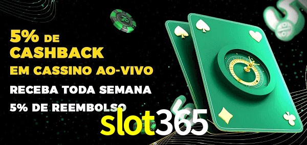 Promoções do cassino ao Vivo slot365